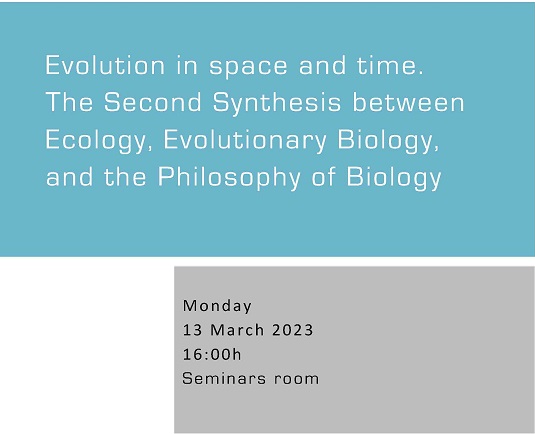 Evolution in space and time. The Second Synthesis between Ecology, Evolutionary Biology, and the Philosophy of Biology